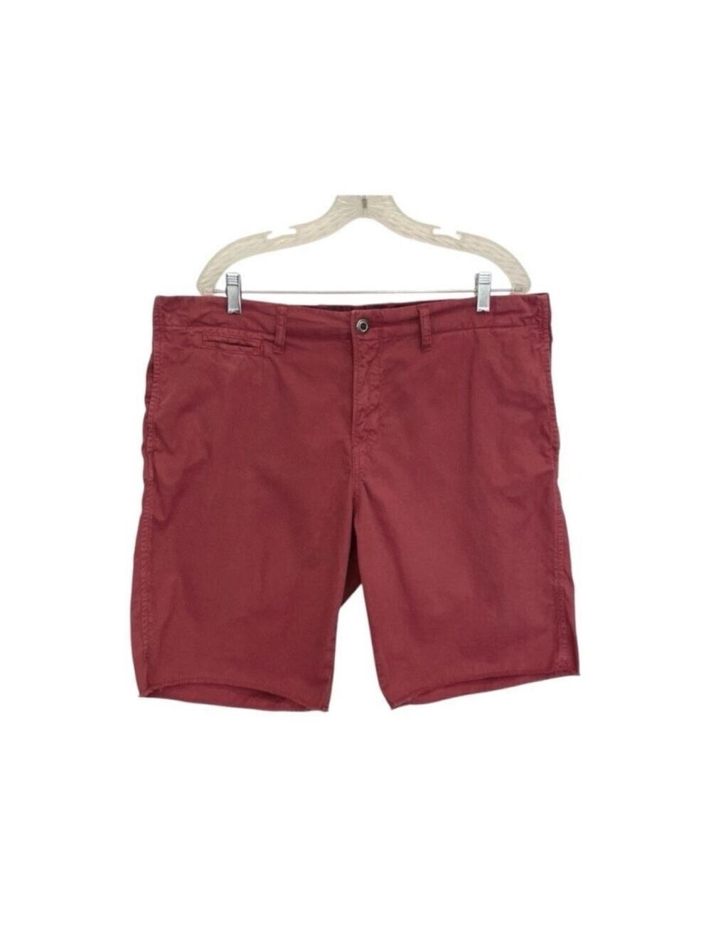 Paperbacks Rockland Bedford Red Corduroy Raw Hem Relaxed Chino Shorts Men’s 38